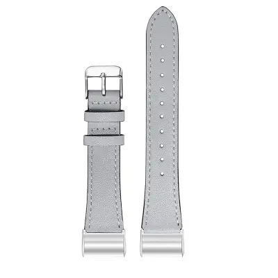 Usnjen pašček za uro Fitbit Charge 3/4 Grey