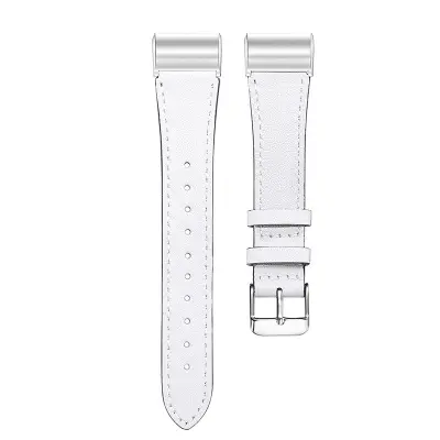 Usnjen pašček za uro Fitbit Charge 3/4 White