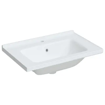 Kopalniški Umivalnik - Kopalna umivalnik - Lavabo bel 71x48x19,5 cm pravokoten keramičen