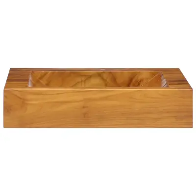 Umivalnik - Kopalna umivalnik - Lavabo iz trdne tikovine 50x35x10 cm