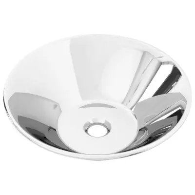 Umivalnik - Kopalna umivalnik - Lavabo keramičen 42x14 cm srebrn