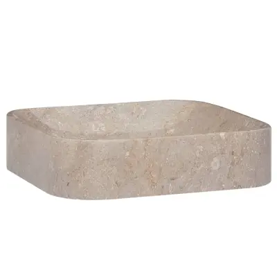 Umivalnik - Kopalna umivalnik - Lavabo siv 40x40x10 cm marmor