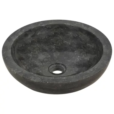 Umivalnik - Kopalna umivalnik - Lavabo 40x12 cm marmor črn