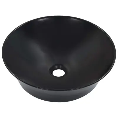 Umivalnik - Kopalna umivalnik - Lavabo 41x12,5 cm keramičen črn