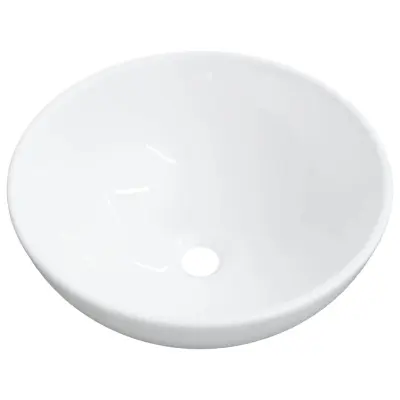 Umivalnik - Kopalna umivalnik - Lavabo bel 28x28x10 cm keramični