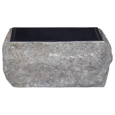 Umivalnik - Kopalna umivalnik - Lavabo črn 30x30x13 cm marmor