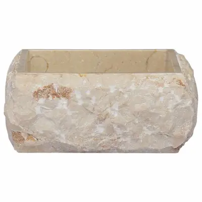 Umivalnik - Kopalna umivalnik - Lavabo krem 30x30x13 cm marmor