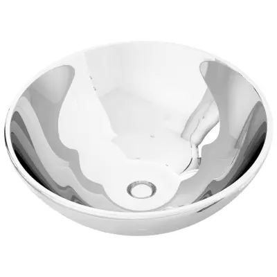 Umivalnik - Kopalna umivalnik - Lavabo 32,5x14 cm keramičen srebrn