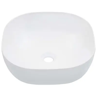 Umivalnik - Kopalna umivalnik - Lavabo 42,5x42,5x14,5 cm keramičen bel