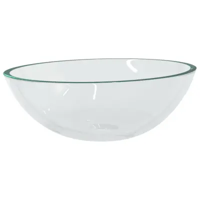 Stekleni Umivalnik - Kopalna umivalnik - Lavabo 50x37x14 cm prozoren