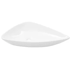 Keramični Umivalnik - Kopalna umivalnik - Lavabo trikotne oblike 645x455x115 mm bel