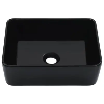 Umivalnik - Kopalna umivalnik - Lavabo 40x30x13 cm keramičen črn