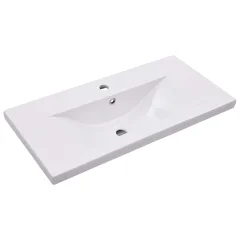 Vgradni Umivalnik - Kopalna umivalnik - Lavabo 81x39,5x18,5 cm keramičen bel