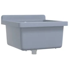 Stenski Umivalnik - Kopalna umivalnik - Lavabo siv 40x40x24 cm smola