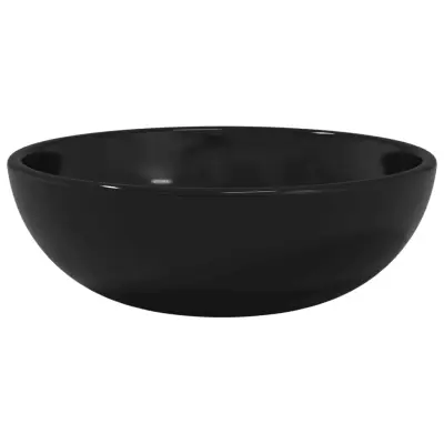 Umivalnik - Kopalna umivalnik - Lavabo kaljeno steklo 35x12 cm črne barve