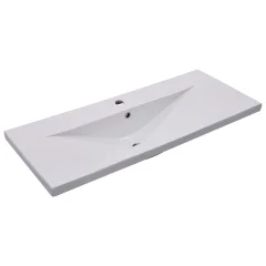 Vgradni Umivalnik - Kopalna umivalnik - Lavabo 101x39,5x18,5 cm keramičen bel