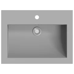Granitni Umivalnik - Kopalna umivalnik - Lavabo 600x450x120 mm siv