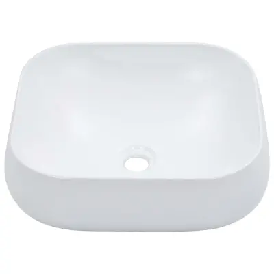 Umivalnik - Kopalna umivalnik - Lavabo 44,5x39,5x14,5 cm keramičen bel