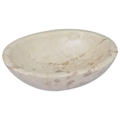 Umivalnik - Kopalna umivalnik - Lavabo krem 53x40x15 cm marmor