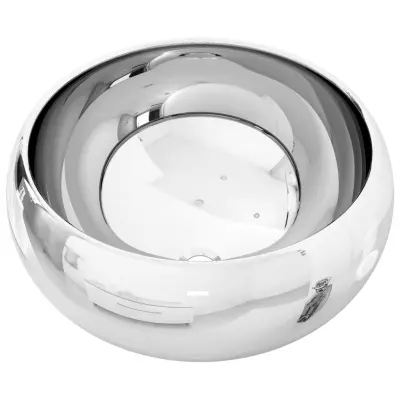 Umivalnik - Kopalna umivalnik - Lavabo keramičen 40x15 cm srebrn