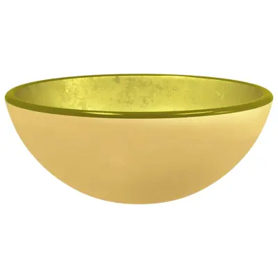 Umivalnik - Kopalna umivalnik - Lavabo kaljeno steklo 30x12 cm zlat
