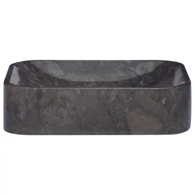 Umivalnik - Kopalna umivalnik - Lavabo črn 40x40x10 cm marmor