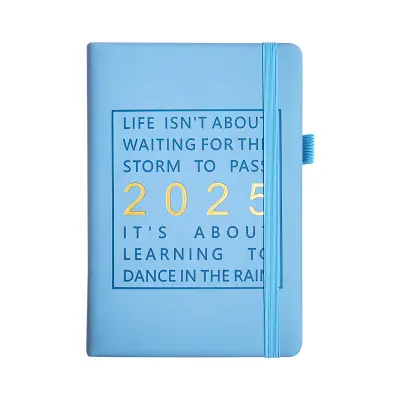 Dnevnik 2025 - eleganten dnevni planer za maksimalno organizacijo Blue