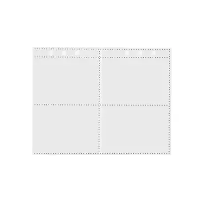 Album za shranjevanje s 10-imi stranmi s štirimi mrežami White