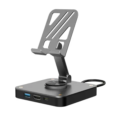 3-v-1 USB-C zvezdišče s HDMI, USB 3.0 in polnjenjem PD Grey
