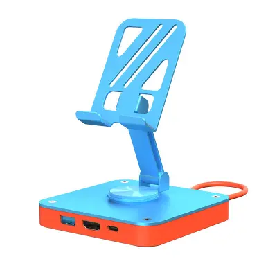 3-v-1 USB-C zvezdišče s HDMI, USB 3.0 in polnjenjem PD Blue