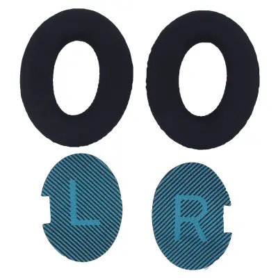 Nadomestne blazinice za ušesa za slušalke Bose QC35, QC25, QC15 Black+Blue