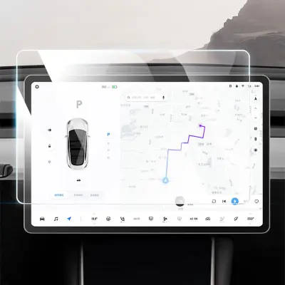 Zaščitna folija za navigacijski zaslon Tesla Model 3 (spredaj in zadaj) - zaščita pred modro svetlobo