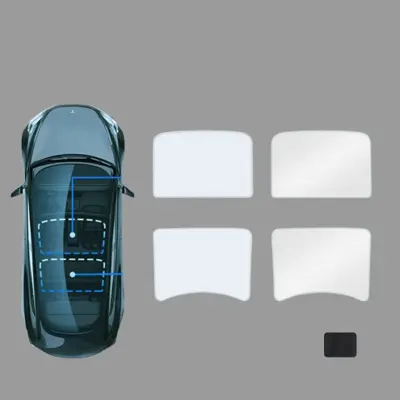 Sončna zavesa Ice Crystal za Teslo Model 3 (2019-2023) in Model Y White  Model 3