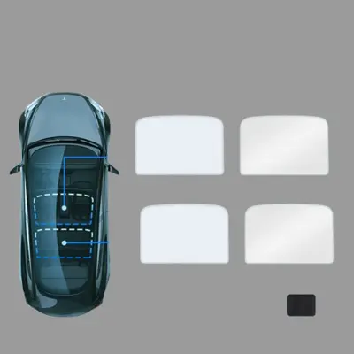 Sončna zavesa Ice Crystal za Teslo Model 3 (2019-2023) in Model Y White  Model Y
