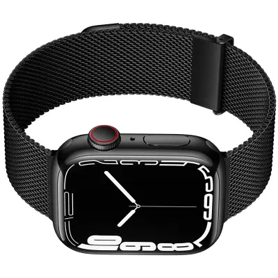 Grafitni trak Milanese Loop za Apple Watch Black L