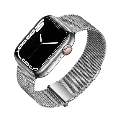 Grafitni trak Milanese Loop za Apple Watch Silver L
