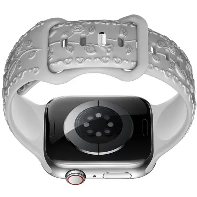 Silikonski pašček za Apple Watch Grey 20 mm