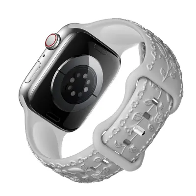 Silikonski pašček za Apple Watch Grey 22 mm