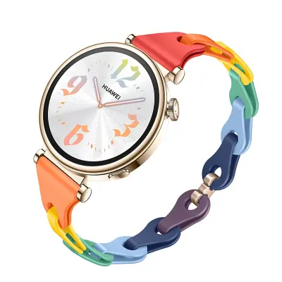 Silikonski pašček za uro Huawei GT5/4 - 18 mm Multicolor2