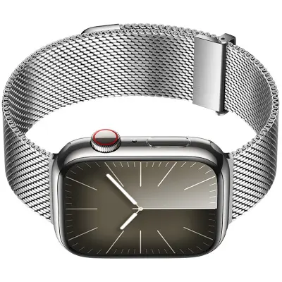 Grafitni milanski trak za Apple Watch Silver S