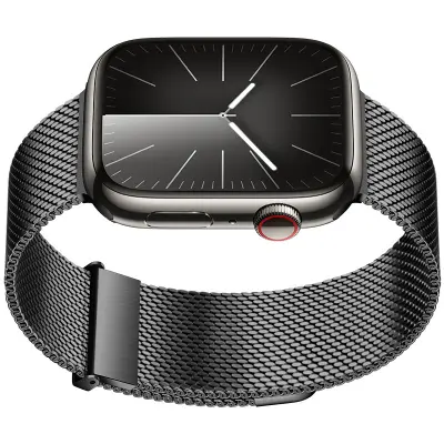 Grafitni milanski trak za Apple Watch Grey S