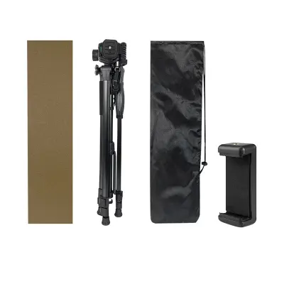 Stativ z oxfordsko torbo, držalom za telefon in usnjenim etuijem