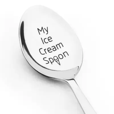 Žlica za sladoled iz nerjavečega jekla za darila   2