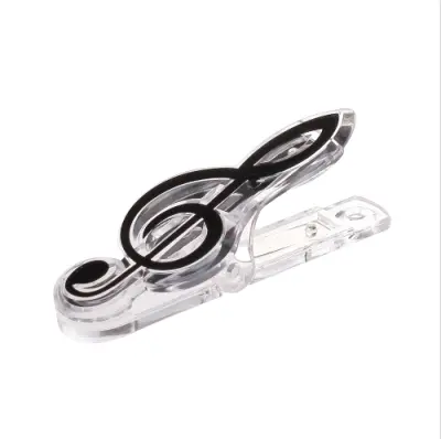 Paket 2 sponk za notne liste, držalo za strani notne knjige za klavir, tipkovnico Black