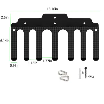 Stenski nosilec za olimpijsko palico, stojalo za shranjevanje uteži za dvigovanje uteži   Model 4