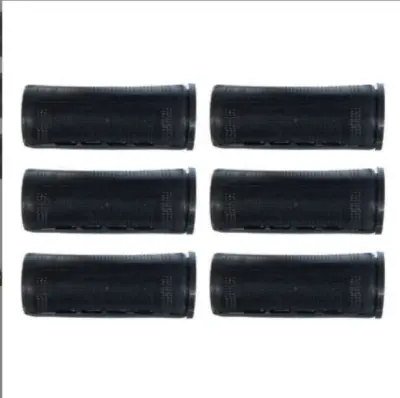 Navijalke za lase za volumen, čarobne navijalke za lase s sponkami za dolge lase, navijalke za lase brez vročine Black  6-delni