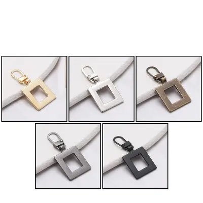 Snemljive zadrge, kvadratne oblike, 5 kosov mešanih barv