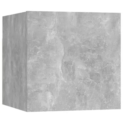Nočna omarica - Nočna miza betonsko siva 30,5x30x30 cm iverna plošča