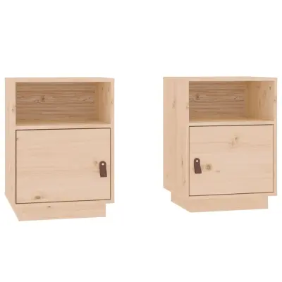 Dvo delni komplet Nočne omarice - Nočne mize 40x34x55 cm trdna borovina