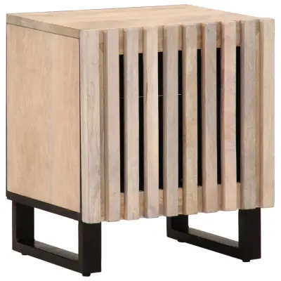 Dvo delni komplet Nočne omarice - Nočne mize 40x34x46 cm trden beljen mangov les